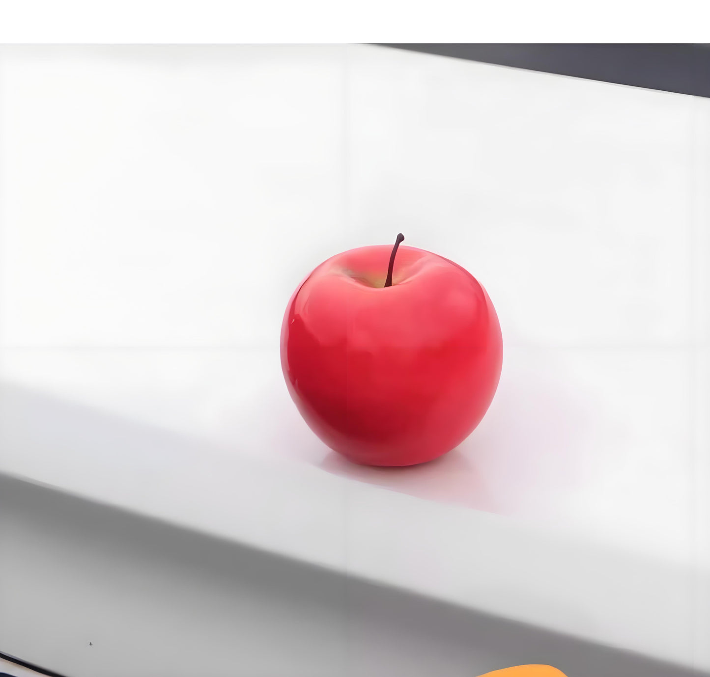 Simulated apple fruit car ornament, car center console safety ornament