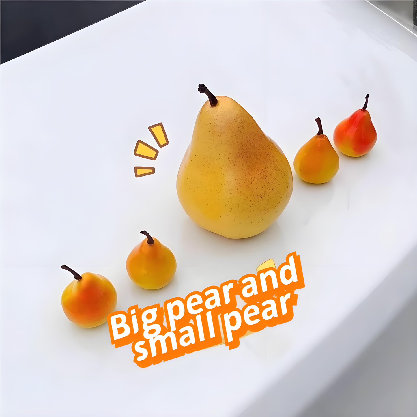 Simulated apple fruit car ornament, car center console safety ornament